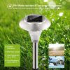 Solar Garden Lights Waterproof Outdoor 8Pcs Pathway Lights Color Changing Landscape Lamps 10Hrs Lawn Lighting Yard Driveway Walkway Garden