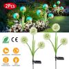 Dandelion Solar Light 36led Beads 2 Pcs Outdoor Garden Lawn Pathway Landscape Stake Lamp Colorful Ornamental Light