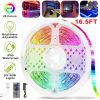 LED Strip Lights 300 5M/16.5Ft 20 Colors Rgb Led Strip Ip65 Waterproof with Remote
