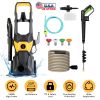 Electric High Pressure Portable Washer Cleaning Machine 4200Psi 1.85Gpm 1800W Power Washer With Spray Gun 4 Nozzles Foam Cannon Holders
