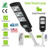 Solar Street Path Light Outdoor 180Leds Radar Sensor Remote Control Wireless Lamps Ip65 Waterproof Lighting For Garage Front Door Garden Pathway