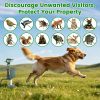 Solar Powered Motion Sensor Animal Repellent Sprinkler With Flashing Light Outdoor Animal Deterrent For Cats Dogs Squirrels Birds Raccons Deer