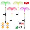 Solar Powered Jellyfish Lights 4Pcs Ip44 Waterproof Decorative Outdoor Lamps 7 Color Changing Night Light