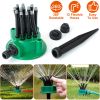 Lawn Sprinkler Automatic 360° Flexible 12 Tubes Garden Water Irrigation Sprayers Garden Sprinkler