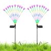 Solar Firefly Swaying Decorative Lights 2Pcs Ip65 Waterproof Landscape Pathway Stake Patio Yard Night Light