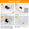 Usb Powered Electric Fly Trap Automatic Flycatcher Rotating Fly Pest Repellent Tool For Home Garage Barn
