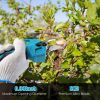 2-In-1 Electric Shear with Extension Pole 21V 4.0Ah Cordless Pruner 13Ft High Tree Trimming Pruning ETC.