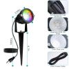 Color Changing Stake Landscape Lights 4Pcs Ip65 Waterproof Led with Remote Control 16 Color Dynamic Lights Lawn, Backyard, Pathway, and Garden