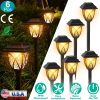 Solar Powered Stake Outdoor Light Decorative Landscape Lamp 6Pack Ip45 Waterproof Auto On Off Outdoor Light For Pathway Garden Yard Patio