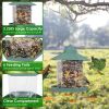 Hanging Outdoor Wild Bird Gazebo Feeder Large Capacity 6 Feeder Ports For Garden Patio Yard Park Weatherproof Easy To Refill