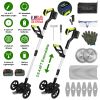 21V Rechargeable Weed Eater Edger String Trimmer Grass Mower Bush Cutter with 16800Rpm 2X 3000Mah Batteries 3.6-4.6Ft Length 90° Rotatable Angle