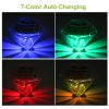 Outdoor Solar Diamond Led Lights 4Pcs 7-Color Changing Ip65 Waterproof Pathway Stake Decorative Lamp For Garden Patio Yard Walkway
