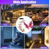 Solar Butterfly 7 Color Changing Wind Chimes For Outside 2Pack Ipx4 Waterproof Outdoor Garden Yard Decor Porch