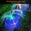 Solar Powered Jellyfish Lights 4Pcs Ip44 Waterproof Decorative Outdoor Lamps 7 Color Changing Night Light