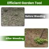 Adjustable SS Garden Hoe 46.06In Handheld Stirrup Hula Hoe Scuffle Loop Hoe Gardening Rake Weeding Loosening Soil