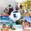 Foldable Canopy Chair Sun Protection 330Lbs Load Folding Seat Cup Holder Camping Backyard Gardening Poolside Travel Picnic
