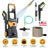 Electric High Pressure Portable Washer Cleaning Machine 4200Psi 1.85Gpm 1800W Power Washer With Spray Gun 4 Nozzles Foam Cannon Holders