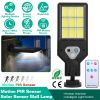 Solar Wall Light Outdoor 9 Cob Beads Pir Motion Sensor Remote Control Wireless Lamps Ip45 Waterproof Lighting For Garage Front Door Garden Pathway