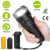 Led Rechargeable Flashlight Zoomable Aluminum Alloy Flashlight Torch W/High Low Strobe Night Light For Night Walking Adventure Searching