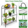 3 Tier Plant Stand Shelf Flower Pot Holder Display Rack 88Lbs Utility Storage Organizer