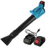 Cordless Leaf Blower 93Mph 431Cfm Battery Powered Leaf Blower 6 Variable Speeds 2 Rechargeable Batteries Yard Garden Garage driveway