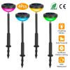 Solar Color Changing Ornamental Light 4Packs Landscape Stake Light For Yard Patio Lawn Pathway Garden