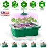 Seed Starter Tray With Grow Light Humidity Dome Germination Kit with 5Packs Seeds 5-Level Brightness 4 Timers For Indoor Greenhouse
