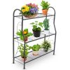 3 Tier Plant Stand Shelf Flower Pot Holder Display Rack 88Lbs Utility Storage Organizer