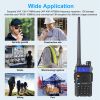 Baofeng Uv-5R 5W Walkie Talkie Uhf Vhf Dual Band Two Way Ham Radio Transceiver