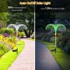 Solar Powered Jellyfish Lights 4Pcs Ip44 Waterproof Decorative Outdoor Lamps 7 Color Changing Night Light