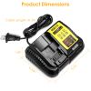 Rapid Charger Replacement Fit For Dewalt 10.8-20V Battery Dcb107 Dcb101 Dcb200 Dcb205