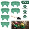 Planting Grow Rings 6Pcs 10In Adjustable For Outdoor Plants Interlocking Pp Plant Protection Rings With Hand Shovel Deep Watering Plant Guards