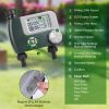 Sprinkler Timer With 2 Outlet Zones Digital Programmable Hose Faucet Timer Manual Automatic Watering Intelligent Drip Irrigation System For Garden Yar