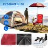 Camping Chair Lightweight Foldable Outdoor Chair With Cup Holder Detachable Sun Canopy Carrying Bag 330Lbs Max Load Backyard Garden Garages