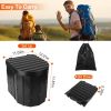Portable Foldable Emergency Toilet Porta Potty For Car Travel Camping Boating Hiking Emergencies Outside Cleanable with Lid Carry Bag Garbage Bags
