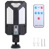 Solar Wall Light Outdoor 87 Led Beads Pir Motion Sensor Remote Control Wireless Lamps Ip45 Waterproof Lighting For Garage Front Door Garden Pathway