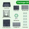 2Pack Raised Garden Bed Boxes With Trellis 56" Tomato Self-Watering Planter Box Indoor Outdoor With 4 Adjustable Heights 10 Clips 65Ft Ties For Climbi