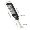 Solar Street Path Light Outdoor 180Leds Radar Sensor Remote Control Wireless Lamps Ip65 Waterproof Lighting For Garage Front Door Garden Pathway