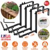 Planter Box Brackets Adjustable 4Pcs Flower Box Holders Window Boxes Planters Hooks No Drill Railing Planter Mounts For Windowsills Gardens Fences