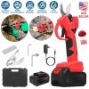 Cordless Rechargeable Pruning Shears 21V 40mm 1.57 in Tree Branch Cutter With 2 Batteries Sharpening Stone Garden Backyard Hedge