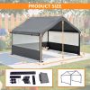 Extra Large Outdoor Dog House Tent 4'X4'X3' Breathable Outdoor Enclosure With 3-Sided Roll-Up Mesh Windows Ground Stakes Storage Bag For Critters