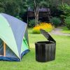 Portable Foldable Emergency Toilet Porta Potty For Car Travel Camping Boating Hiking Emergencies Outside Cleanable with Lid Carry Bag Garbage Bags