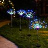 Solar Powered Starburst / Firework Lights 240 Led Garden Path Decor Lights 2Pcs