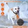 Waterproof Electric Dog Training Collar Rechargeable Ipx7 Receiver Beep Vibration Shock For Small Medium Large Dogs