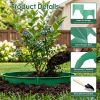 Planting Grow Rings 6Pcs 10In Adjustable For Outdoor Plants Interlocking Pp Plant Protection Rings With Hand Shovel Deep Watering Plant Guards