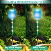 Solar Powered Tulip Garden Light Windmill Waterproof Landscape Stake Lamp Decorative Lawn Lights Garden Yard Driveway Walkway Patio