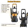 Electric High Pressure Portable Washer Cleaning Machine 4200Psi 1.85Gpm 1800W Power Washer With Spray Gun 4 Nozzles Foam Cannon Holders