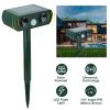 Ultrasonic Animal Repeller Solar Powered Motion Sensor Repellent Ipx4 Waterproof Outdoor For Farm Garden Yard Repelling Deer Raccoon Cat Dog Rabbit Sq