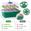 Seed Starter Tray With Grow Light Humidity Dome Germination Kit with 5Packs Seeds 5-Level Brightness 4 Timers For Indoor Greenhouse
