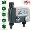 Sprinkler Timer With 2 Outlet Zones Digital Programmable Hose Faucet Timer Manual Automatic Watering Intelligent Drip Irrigation System For Garden Yar